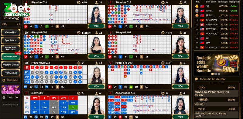 Luật chơi game Rồng hổ Zbet chi tiết cho bet thủ