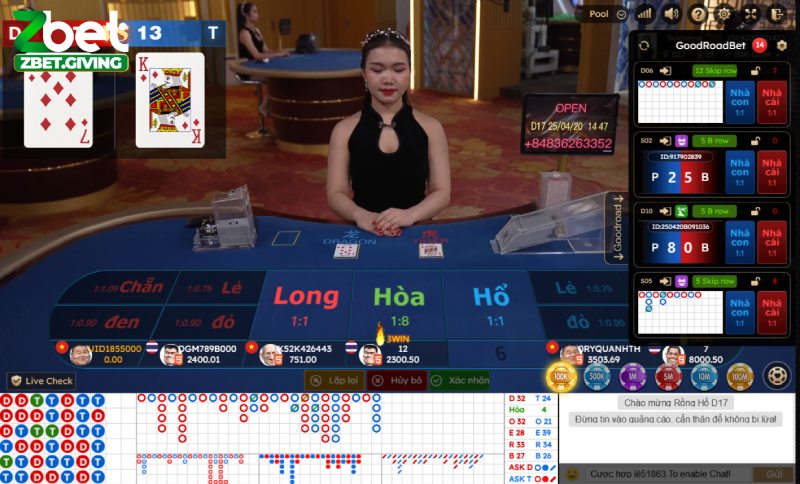 Chiến thuật chơi Rồng hổ tại Zbet hiệu quả cao